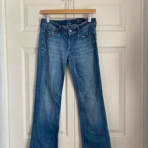 7 For All Mankind Light Blue Flare Jeans